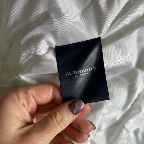 Burberry London Plaid Grid Signature Print Cotton Double Breasted Trench Coat 14 - Picture 9 of 12